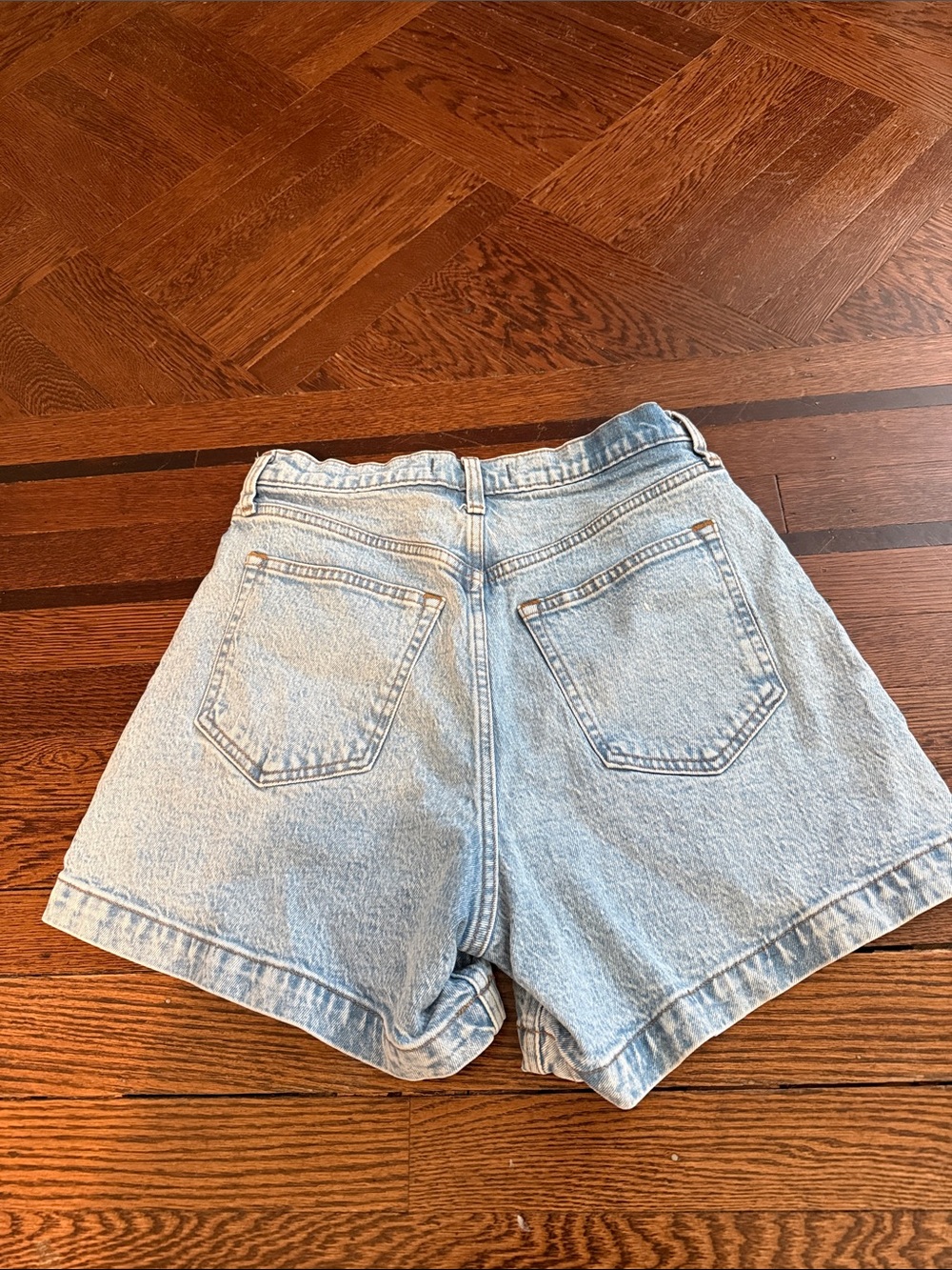 Abercrombie and Fitch High Rise Dad Shorts Curve Love - Picture 3 of 3